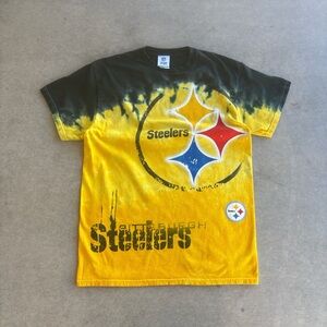 NFL Team Apparel Tie-Dye Shirt with Black and Yellow men’s large